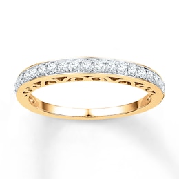 Now + Forever Anniversary Band 1/4 ct tw Diamonds 10K Yellow Gold
