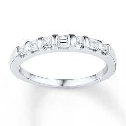 Now + Forever Anniversary Band 1/4 ct tw Diamonds 10K White Gold