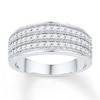 Thumbnail Image 1 of Now + Forever Anniversary Band 1/2 ct tw Diamonds 10K White Gold