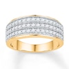 Thumbnail Image 1 of Now + Forever Anniversary Band 1/2 ct tw Diamonds 10K Yellow Gold