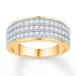 Now + Forever Anniversary Band 1/2 ct tw Diamonds 10K Yellow Gold