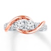 Thumbnail Image 3 of Ever Us Two-Stone Ring 1-1/2 ct tw Diamonds 14K Two-Tone Gold