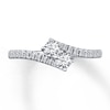 Thumbnail Image 4 of Ever Us Two-Stone Ring 1/2 ct tw Diamonds 14K White Gold