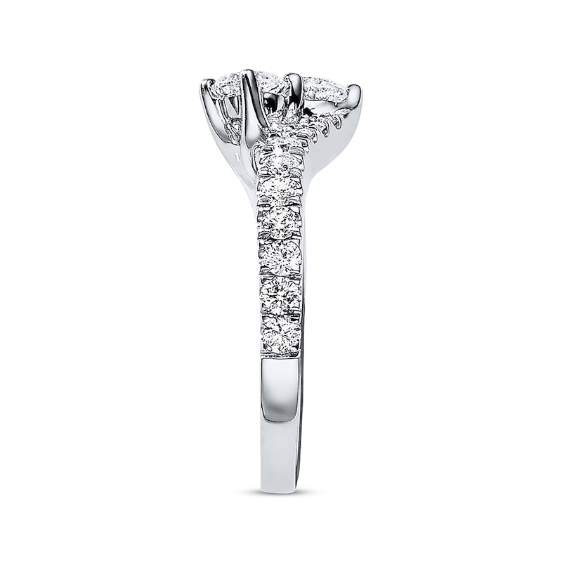Main Image 3 of Ever Us Two-Stone Anniversary Band 1-1/2 ct tw Diamonds 14K White Gold