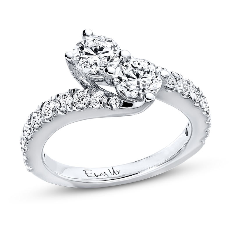Main Image 1 of Ever Us Two-Stone Anniversary Band 2 ct tw Diamonds 14K White Gold