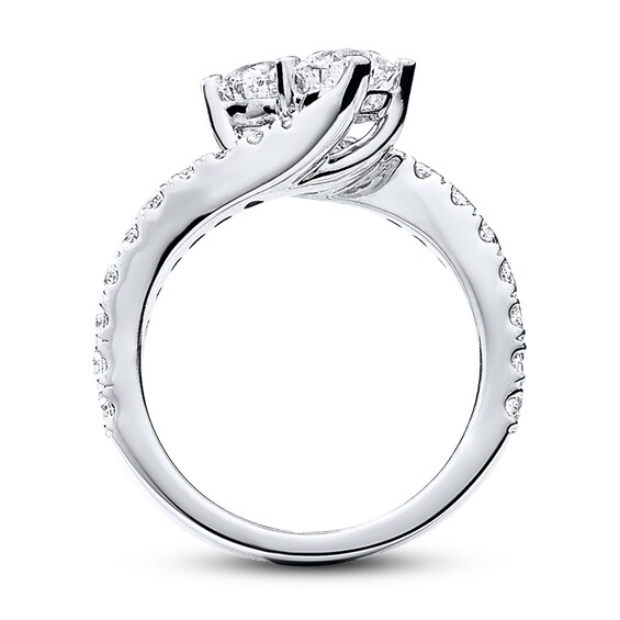 Thumbnail Image 2 of Ever Us Two-Stone Anniversary Band 2 ct tw Diamonds 14K White Gold