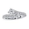 Thumbnail Image 3 of Ever Us Two-Stone Anniversary Band 2 ct tw Diamonds 14K White Gold
