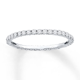 Now + Forever Diamond Eternity Ring 1/2 ct tw Round-cut 14K White Gold