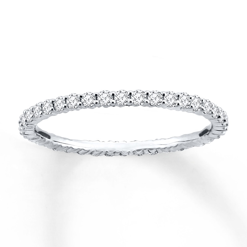 Main Image 1 of Now + Forever Diamond Eternity Ring 1/2 ct tw Round-cut 14K White Gold