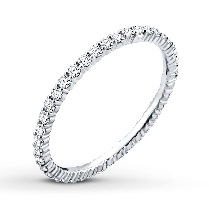 Main Image 4 of Now + Forever Diamond Eternity Ring 1/2 ct tw Round-cut 14K White Gold