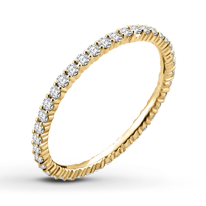 Main Image 4 of Now + Forever Diamond Eternity Ring 1/2 ct tw Round-cut 14K Yellow Gold