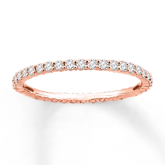Now + Forever Diamond Eternity Ring /2 ct tw Round-cut 14K Rose Gold