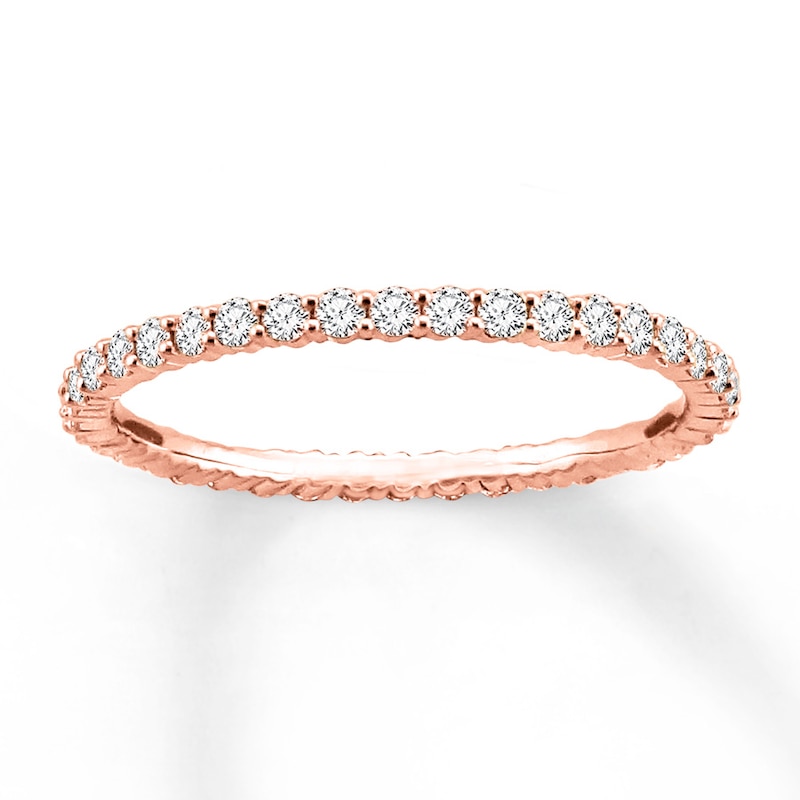 Diamond Eternity Ring 1/2 ct tw Round-cut 14K Rose Gold