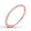 Thumbnail Image 3 of Diamond Eternity Ring 1/2 ct tw Round-cut 14K Rose Gold