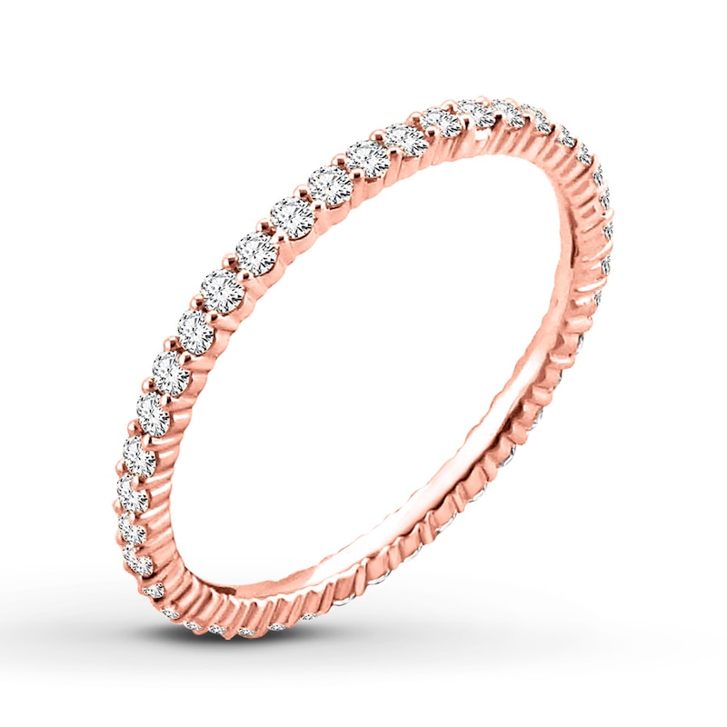 Main Image 4 of Now + Forever Diamond Eternity Ring 1/2 ct tw Round-cut 14K Rose Gold