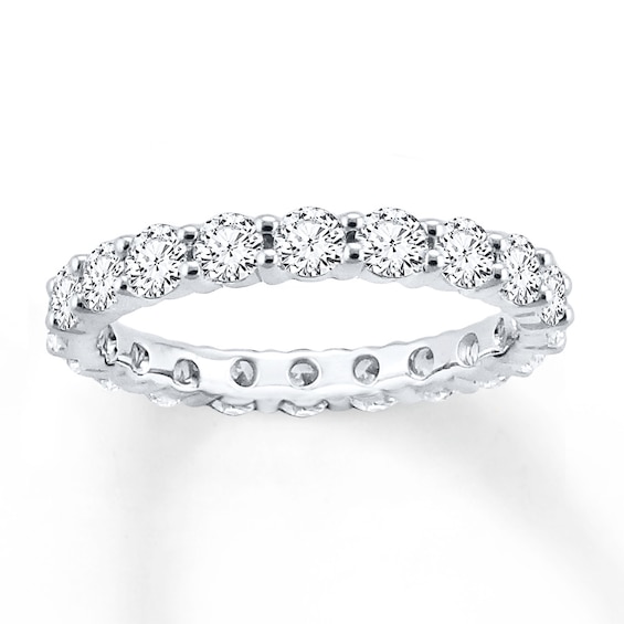 Now + Forever Diamond Eternity Ring /2 ct tw Round-cut 14K White Gold