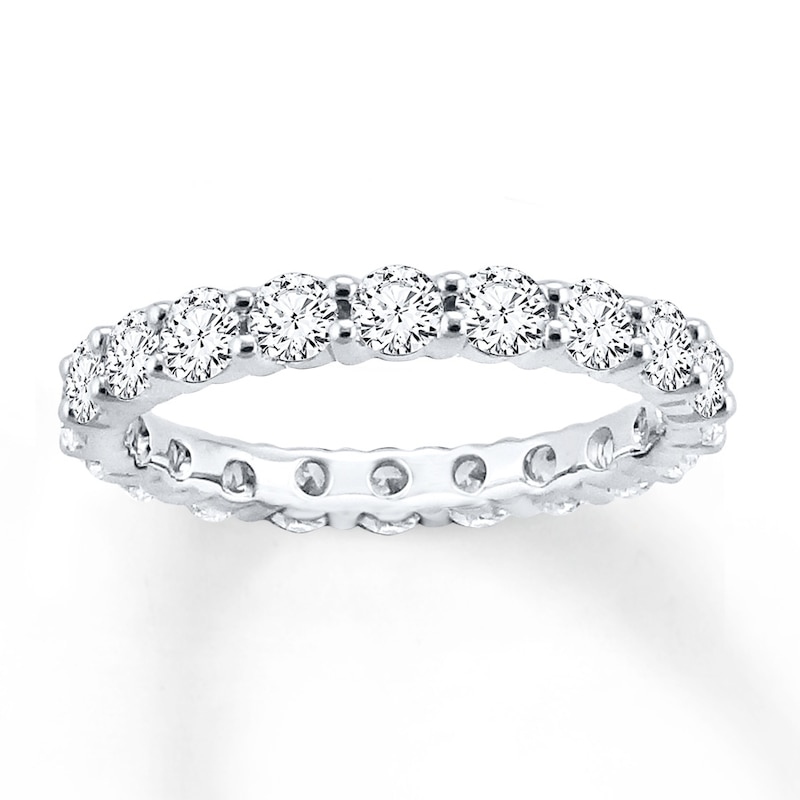 Main Image 1 of Now + Forever Diamond Eternity Ring 2 ct tw Round-cut 14K White Gold