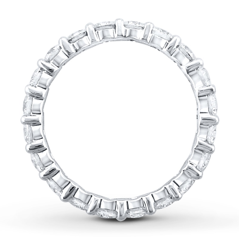 Details about   Certified 2Ct Round Cut Diamond Full Eternity Wedding Band Ring 14K White Gold 