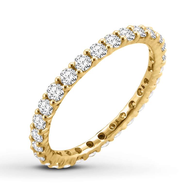 Main Image 4 of Now + Forever Diamond Eternity Ring 1 ct tw Round-cut 14K Yellow Gold