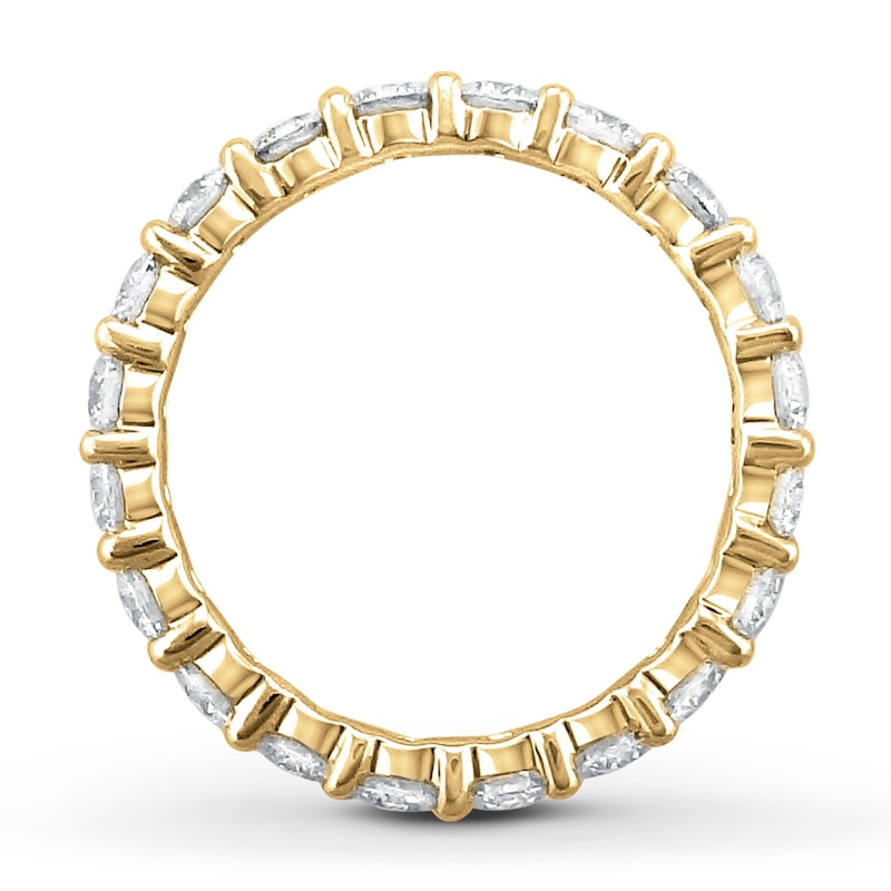 Diamond Eternity Ring 2 ct tw Round-cut 14K Yellow Gold