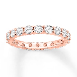 Now + Forever Diamond Eternity Ring 2 ct tw Round-cut 14K Rose Gold