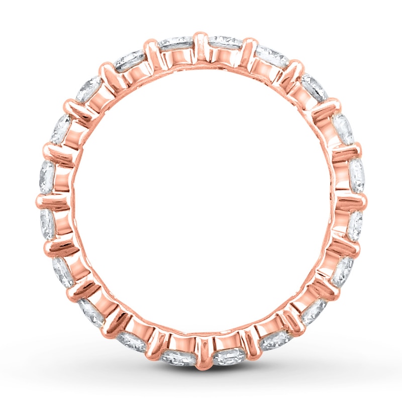 Diamond Eternity Ring 2 ct tw Round-cut 14K Rose Gold