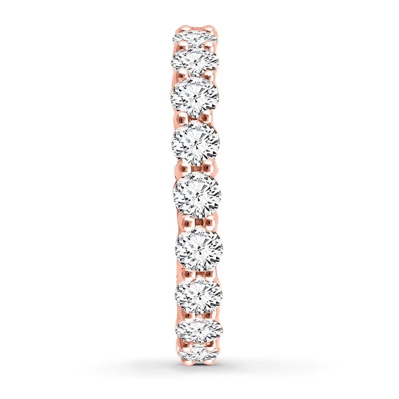 Diamond Eternity Ring 2 ct tw Round-cut 14K Rose Gold