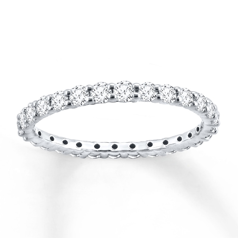 Diamond Eternity Ring 1 ct tw Round-cut 14K White Gold