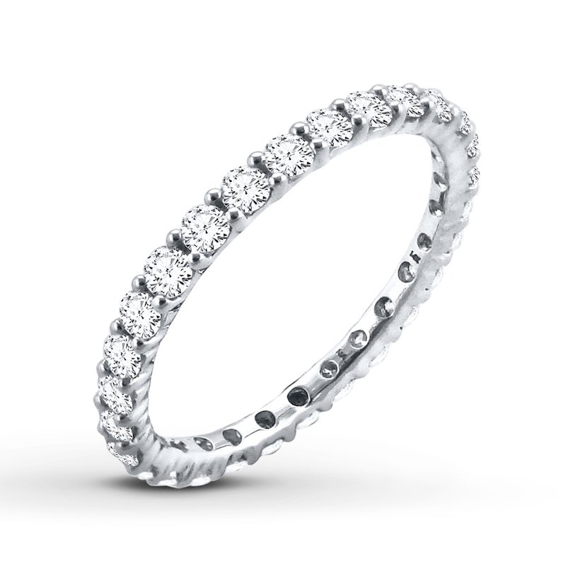 Diamond Eternity Ring 1 ct tw Round-cut 14K White Gold