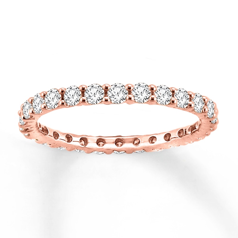 Diamond Eternity Ring 1 ct tw Round-cut 14K Rose Gold