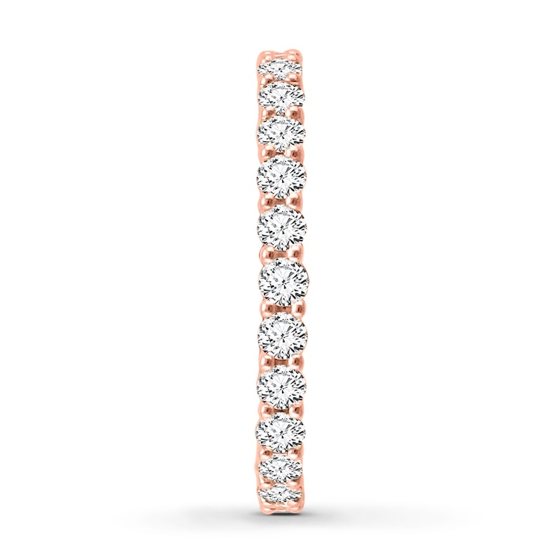 Main Image 3 of Now + Forever Diamond Eternity Ring 1 ct tw Round-cut 14K Rose Gold