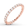 Thumbnail Image 3 of Diamond Eternity Ring 1 ct tw Round-cut 14K Rose Gold