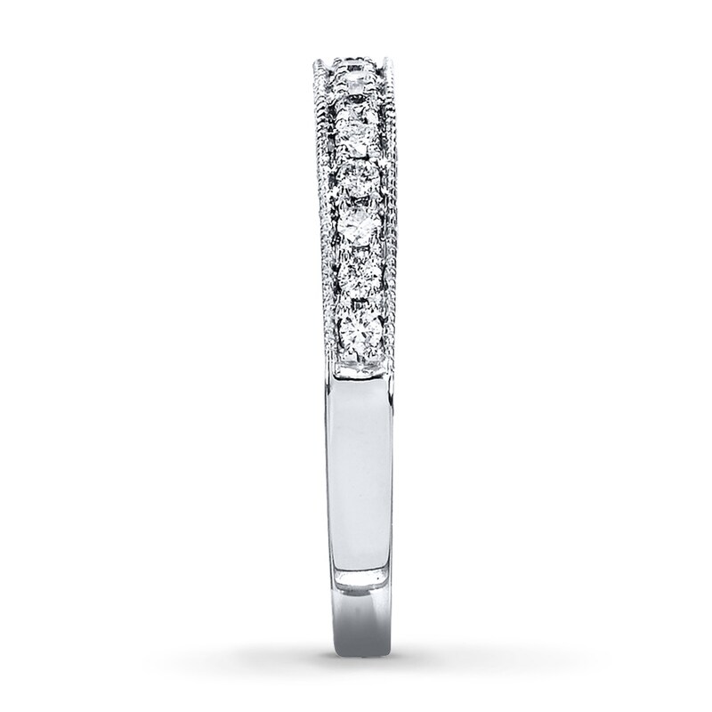 Diamond Anniversary Ring 1/5 ct tw Round-cut 14K White Gold