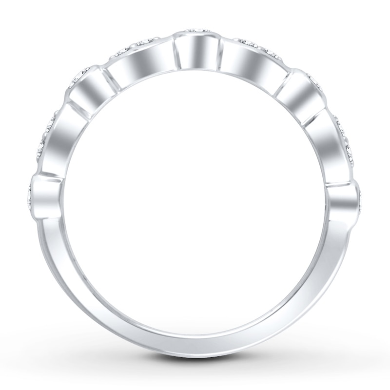 Main Image 2 of Now + Forever Diamond Anniversary Band 1/4 ct tw Round-cut 10K White Gold
