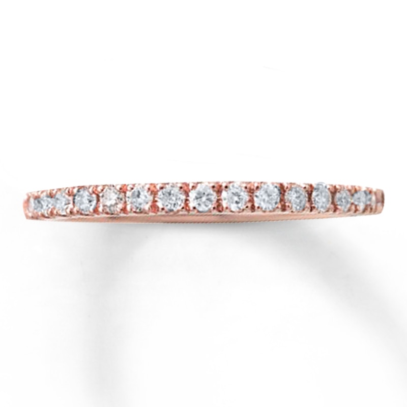 Main Image 1 of Now + Forever Diamond Wedding Band 1/4 ct tw Round-cut 10K Rose Gold