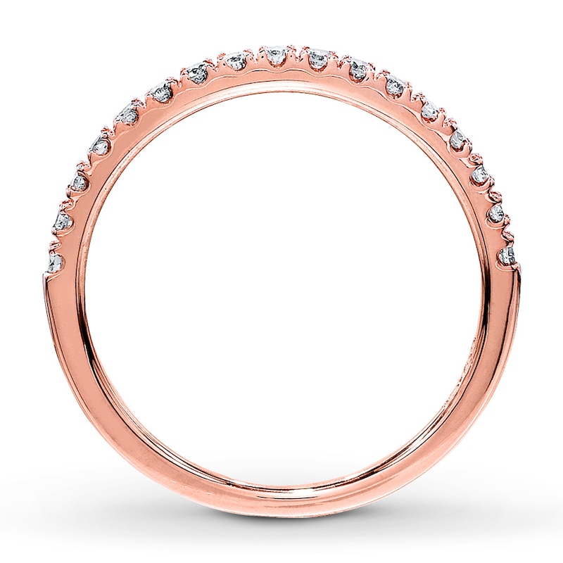 Main Image 2 of Now + Forever Diamond Wedding Band 1/4 ct tw Round-cut 10K Rose Gold
