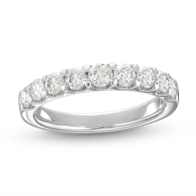 Main Image 1 of Now + Forever Diamond Wedding Band 1 ct tw Round-cut 14K White Gold