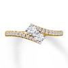 Thumbnail Image 2 of Ever Us Two-Stone Ring 1/2 ct tw Diamonds 14K Yellow Gold