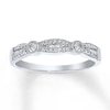 Thumbnail Image 1 of Now + Forever Diamond Anniversary Band 1/5 cttw Round/Baguette 10K White Gold