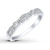 Thumbnail Image 1 of Diamond Anniversary Band 1/5 cttw Round/Baguette 10K White Gold