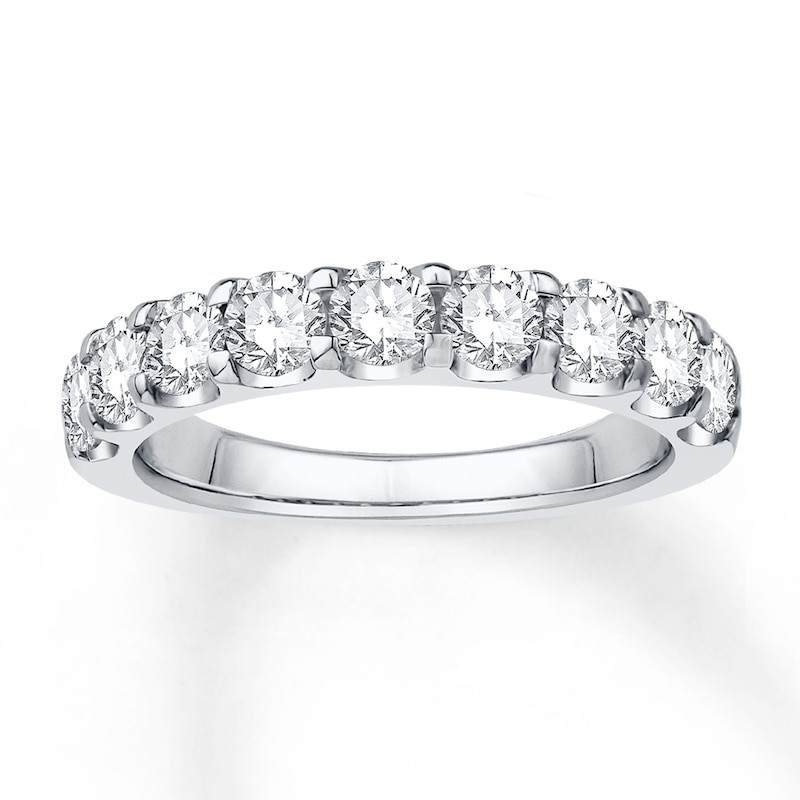 Main Image 1 of Diamond Anniversary Band 1-1/2 ct tw Round-cut 14K White Gold