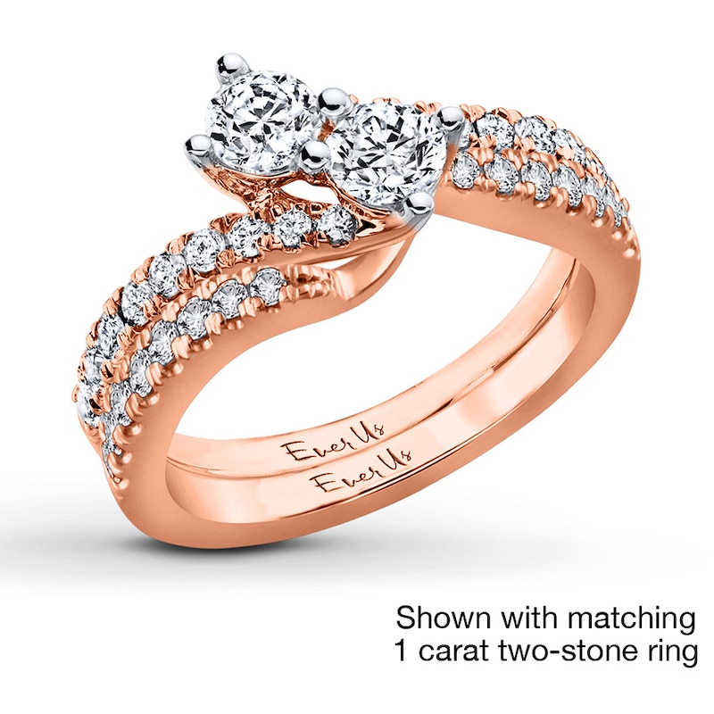 Main Image 3 of Ever Us Diamond Band 1/5 carat tw 14K Rose Gold
