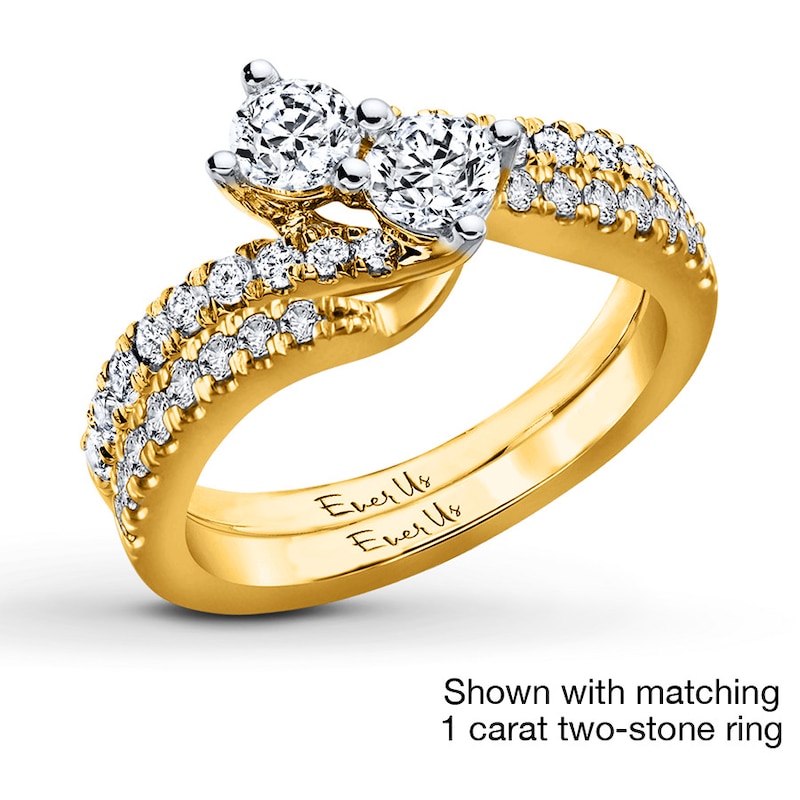 Main Image 3 of Ever Us Diamond Band 1/5 carat tw 14K Yellow Gold