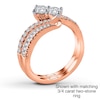 Thumbnail Image 2 of Ever Us Diamond Band 1/8 carat tw 14K Rose Gold