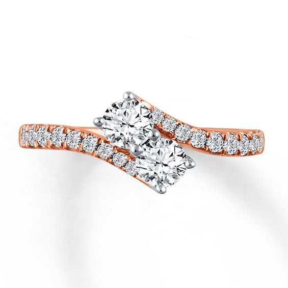 Ever Us Two-Stone Ring 1 ct tw Diamonds 14K Rose Gold