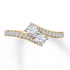 Thumbnail Image 0 of Ever Us Two-Stone Ring 3/4 ct tw Diamonds 14K Yellow Gold