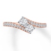 Thumbnail Image 0 of Ever Us Two-Stone Ring 3/4 ct tw Diamonds 14K Rose Gold