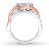 Thumbnail Image 2 of Ever Us Two-Stone Ring 1 ct tw Diamonds 14K Two-Tone Gold