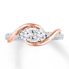 Thumbnail Image 4 of Ever Us Two-Stone Ring 1 ct tw Diamonds 14K Two-Tone Gold