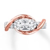 Thumbnail Image 4 of Ever Us Two-Stone Ring 2 ct tw Diamonds 14K Two-Tone Gold